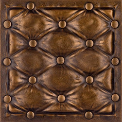 DCT LRT22 Faux Leather Ceiling Tile - Vintage Gold - Ceiling Tile