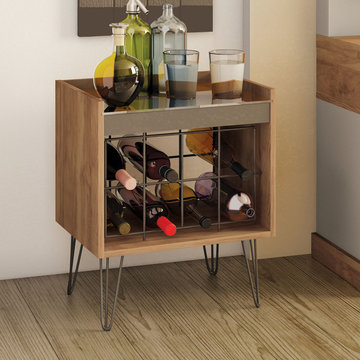 8 bottle freestanding wine rack