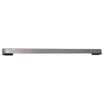 32" Long Wall Rack Utensil Bar w 8 Hooks, Steel Gray Hammertone