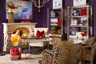 Example of an eclectic home design design in Dallas