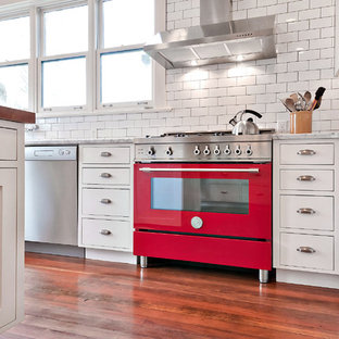 75 Beautiful Carpeted Kitchen With Wood Countertops Pictures