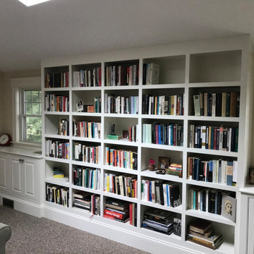 Home Library in Newton, MA