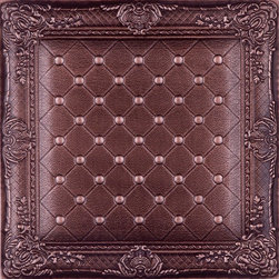 DCT LRT03 Faux Leather Ceiling Tile - Chocolate - Ceiling Tile
