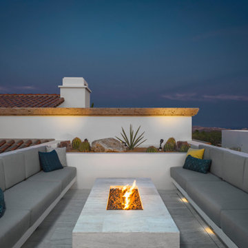 Cabo Custom Home-Rooftop Deck by Hyde Evans Design