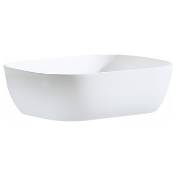 Fine Fixtures White Vitreous China 19" Thin Edge Vessel Sink