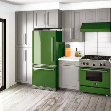 Big Chill's Pro-Line Lifestyle Kitchen in Basil Green