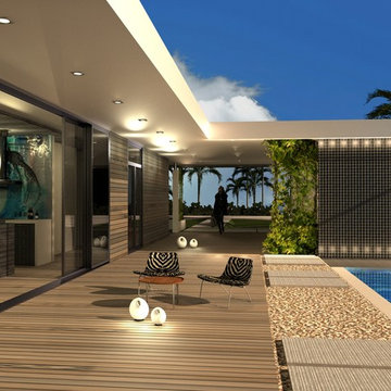 Miami Beach Courtyard Residence
