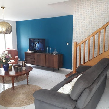 nouvelle déco et régaencement complet d'une pièce de vie
