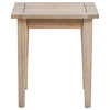 Linon Kori Outdoor Wood Side Table in Natural
