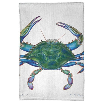 Male Blue Crab Kitchen Towel - Two Sets of Two (4 Total)