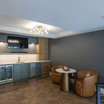 Two-Tiered Basement Designed for Family Fun