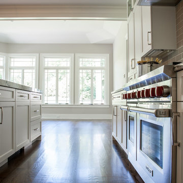 Transitional white kitchen