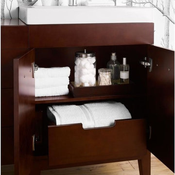 Venus 23'' Bathroom Vanity Base Cabinet in Dark Cherry