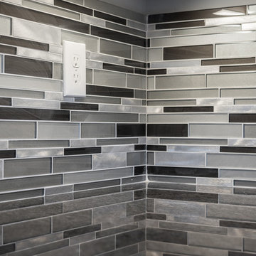 Monterrey Glass Metal Backsplash Raleigh,NC