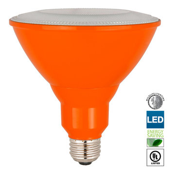 Sunlite LED PAR38 Orange Floodlight Bulb, 8W, Medium Base, Indoor/Outdoor