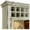Display Curio Cabinet With Wine Storage, Antique White by Pulaski Furniture