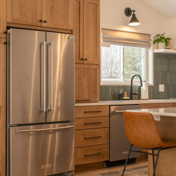 Warm, Earthy Main Level Remodel w/ Natural Wood and Stone Features