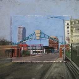 Mixed Media Art "3rd Ward and Milw Public Market" - Mixed Media Art