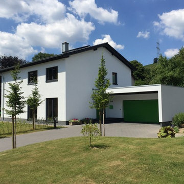 Haus Brockhoff - modernes Einfamilienholzhaus mit Putzfassade