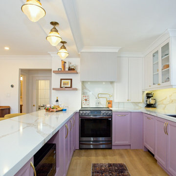East York Bungalow Dark Lilac Custom Home