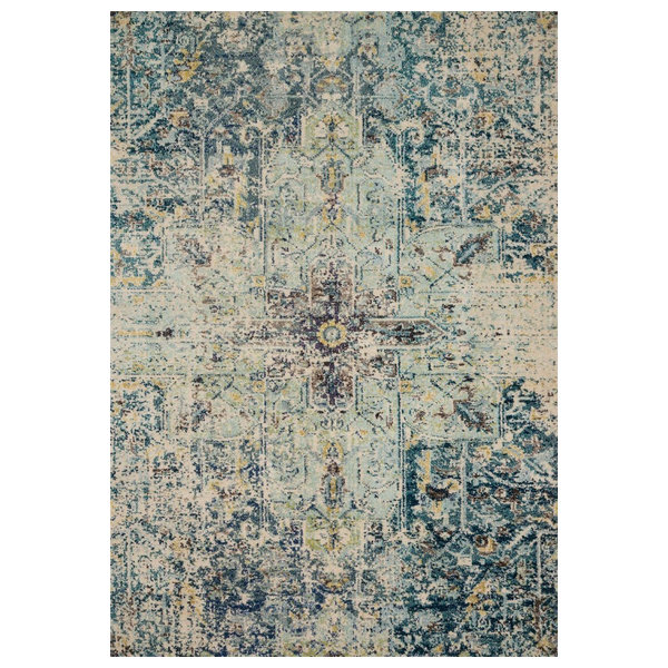 Blue/Aqua/Navy Nadia Area Rug by Loloi II, 6'7