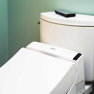Contemporary Accessible Primary Bath with Curbless Shower