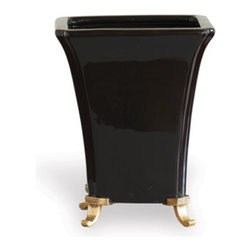 Glenda Black Square Planter - Products