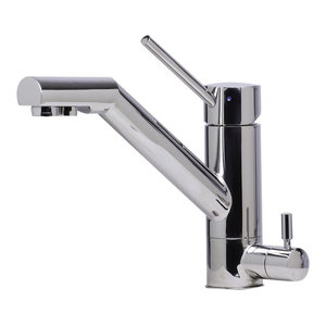 Polished Stainless Steel Alfi Trade Inc. ALFI brand AB2203-PSS Kitchen Faucet with Pull-Out Spray