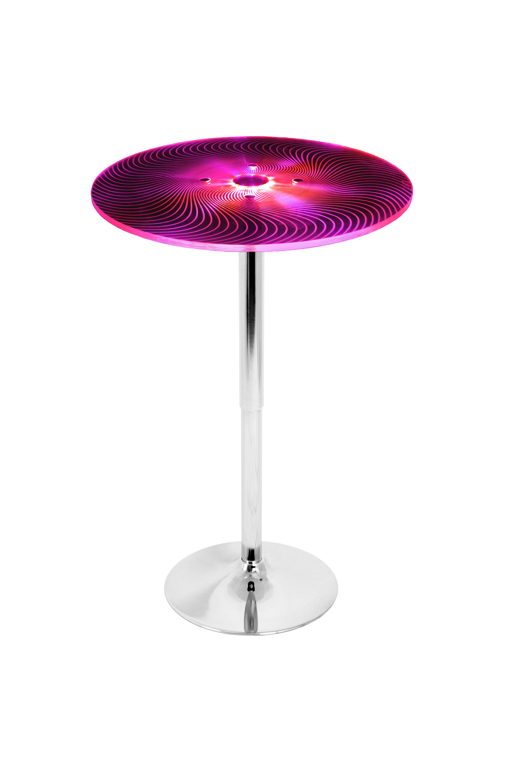 LumiSource Spyra Light Up Adjustable Bar Table