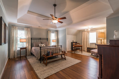 Example of an eclectic bedroom design in Atlanta