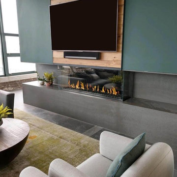 Flare Double Corner Fireplace