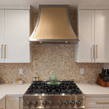 Trendy Stainless Steel Range Hood Kitchen Project
