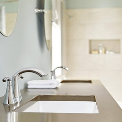Glyde&trade; Chrome Two-Handle High Arc Bathroom Faucet - Products