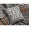 Amrita Sen Suede Zippered Pillow With Copper And Gray Finish CAIPL90FSDS16X16
