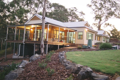 Design ideas for a country home design in Brisbane.