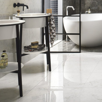 Aqua Blanco Carrara Porcelain Collection