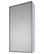 Euroline Medicine Cabinet, 16"x30", Annealed Stainless Frame, Partially Recessed