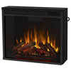 Frederick Entertainment Center Electric Fireplace in Blackwash