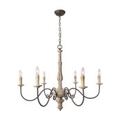 LNC 6-Light Country Chandelier Lighting Rustic Pendant Lights Chandeliers