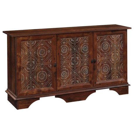 Sauder Viabella Engineered Wood Buffet and Sideboard Table in Curado Cherry