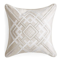 Hudson Park Alistair Beaded & Embellished Decorative Pillow, 16" x 16" - Bloomin - Products
