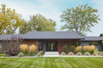 Inspiration for a modern exterior home remodel in Other