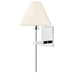 Hudson Valley - Hudson Valley 8861-PN Graham 1 Light Wall Sconce, Polished Nickel - Shade/Diffuser Color : White