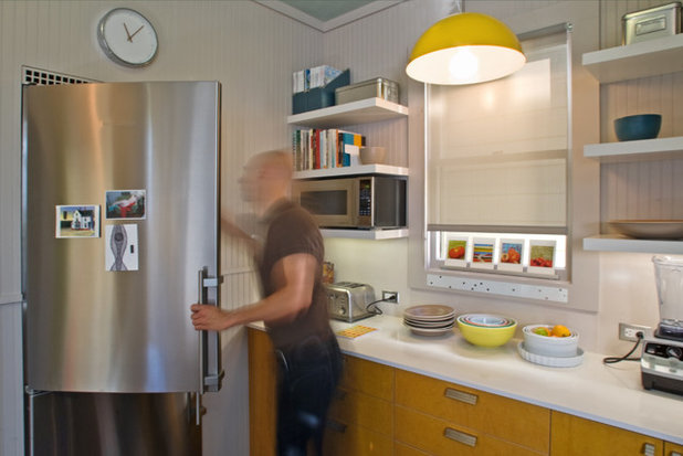 10 soluciones para encajar el microondas en la cocina