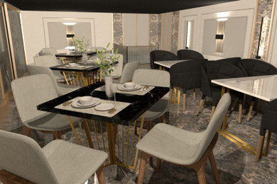 Restaurants, cafes and interiors