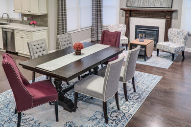 Design ideas for a transitional dining room in Detroit.