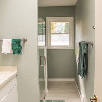 Fun and Relaxing Pleasant Hill Hall and Master Baths