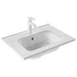 WS Bath Collections - Slim 60 Drop-In / Integral Bathroom Sink - Collection Slim, bathroom sinks collection. Designed with rectangular shapes that bring a clean, refined, modern and contemporary design to your bathroom, making it the perfect choice for both residential and commercial projects. Available in several sizes and can be installed as drop-in, countertop bathroom sinks, or with vanity units.
