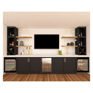 Campbell, CA - Residential Extension and Uplift - Modern - Home Bar ...