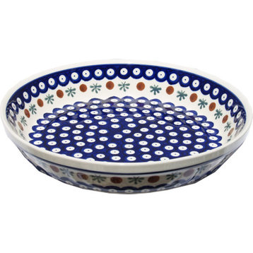Polish Pottery Dish Pie Plate, Pattern Number: 41